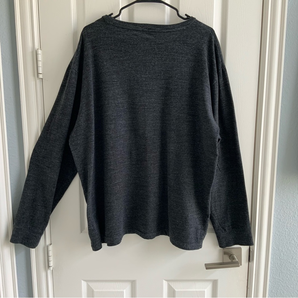 Polo by Ralph Lauren Unisex Heather Gray L/S Shirt XL Old Money Streetwear - Picture 2 of 9